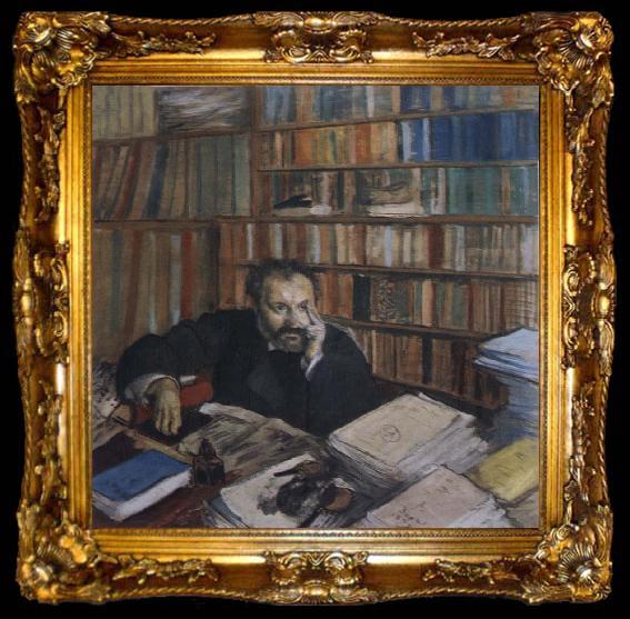 framed  Edgar Degas Portrait of the man, ta009-2